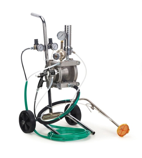 [FMT6038] Fast Mover Double diapragm pump kit with gun and hoses. 24ltrs free flow. Fitted with suction fluid pick up.