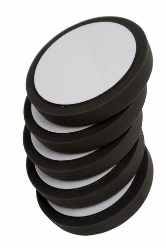 [FMT6044] Fast Mover Soft black polishing pad. 150 x 30mm with hook & loop. 5 pads per pack