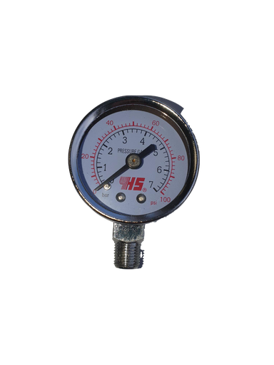 [FMT6051/21] Fast Mover 2ltr Paint Pressure Tank Gauge, 1pc