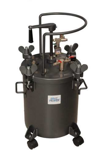 [FMT6057] Fast Mover Paint pressure tank. 20ltr. Fitted with casters and manual agitator