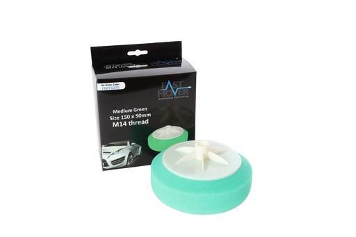 [FMT6070] Fast Mover Hard green compounding pad. 150 x 50mm M14 thread