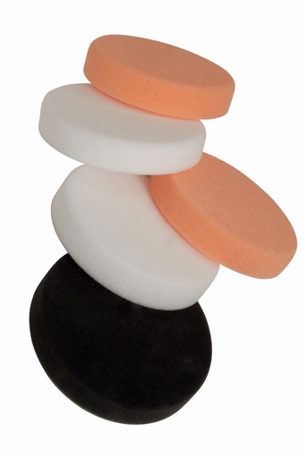 [FMT6081] Fast Mover Compounding & polishing pad kit 150 x50mm with hook & loop. 2 x white 2x orange 1 black
