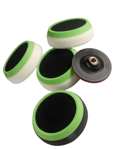 [FMT6091] Fast Mover Hard white compounding pad kit. 150 x 50mm with hook 