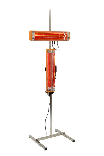 [FMT6910] Fast Mover Infrared paint dryer on stand with digital timer fitted with 2 cassettes.240volt 2000watt
