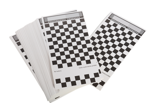 [FMT7600] Fast Mover Card spray out & colour matching cards. 150mm 105mm. 100 cards per pack