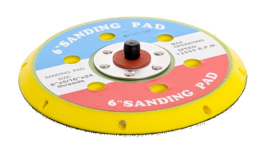 [FMT8089] Fast Mover Backing pad 150mm with hook & loop and 15  holes 15mm thick with 5/16 thread