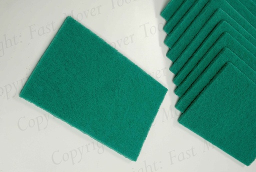 [FMT9070] Fast Mover Surface conditioning pad coarse green. 150 x 225mm. 10 pads per pack