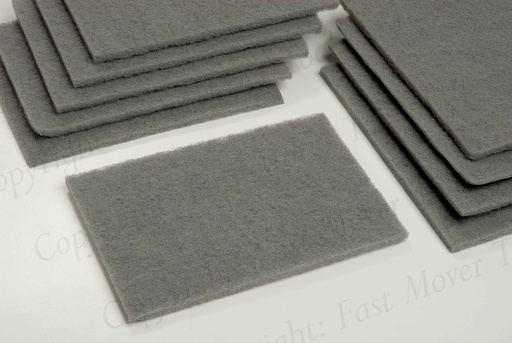 [FMT9090] Fast Mover Surface conditioning pad fine grey. 150 x 225mm. 10 p