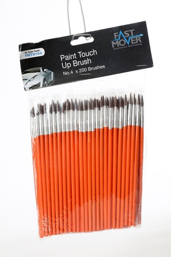 [FMT9164] Fast Mover Paint touch up brushes no.4, 5mm. 200 brushes per pack
