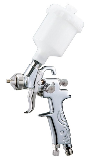 [FMT9300/0.8] Fast Mover HVLP gravity feed spray gun with 125ml paint pot. 0.8mm aircap