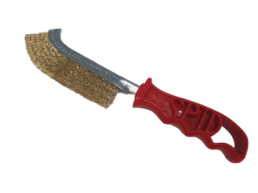 [FMT9855] Fast Mover Brass Brush with Plastic Handle, 24 Brushes