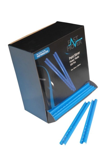 [FMT9965/300] Fast Mover Nylon fluted paint mixing stirrers. 280mm. 300 stirrers per dispenser box