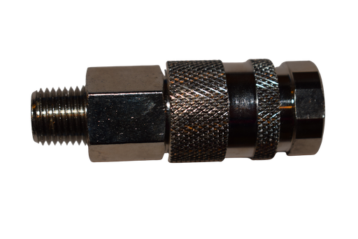 [FMTQC074M] Fast Mover Safety coupling for air fed face mask. 1/4"bsp male thread