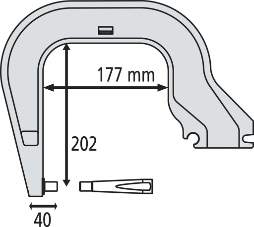 [020016] GYS C8 ARM (NON INSULATED)