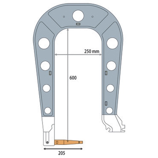 [020078] GYS C9 ARM (INSULATED) & WALL BRACKET
