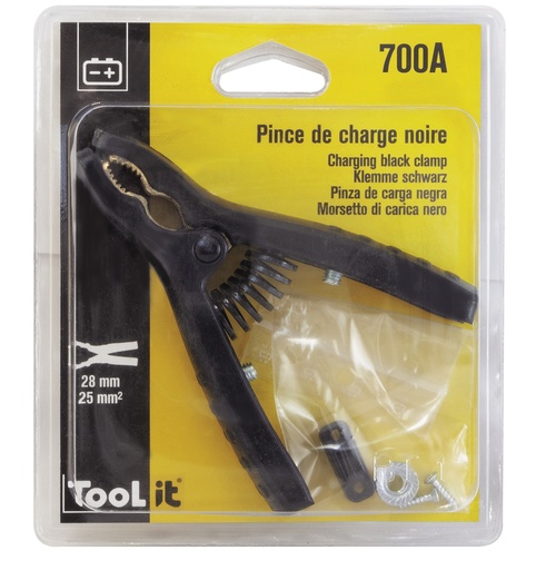 [025776] GYS BLACK INSULATED CURVED CLAMP 120A