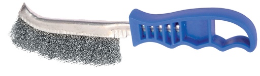 [038080] GYS ZINC COATED STEEL WIRE BRUSH - PLASTIC HANDLE