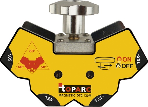 [047082] GYS WELDING POSITIONER MULTI-ANGLE MAGNETIC D70.120M