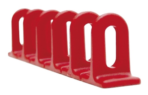 [048119] GYS SET OF 3 RED FLAT PLASTIC MULTIPADS (6x22x156mm)
