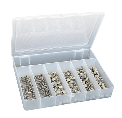 [048706] GYS BOX OF 6 x 50 SELF-PIERCING RIVETS (Ø 3.3 & 5.3mm)