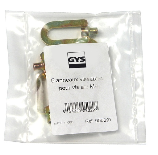 [050297] GYS 5 SCREWABLE RING FOR ALU SCREWS M4