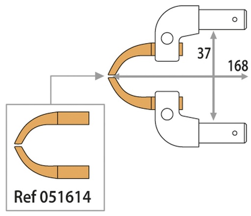 [051607] GYS ALUMINIUM DIFFICULT-ACCESS X11 ARMS (x2)