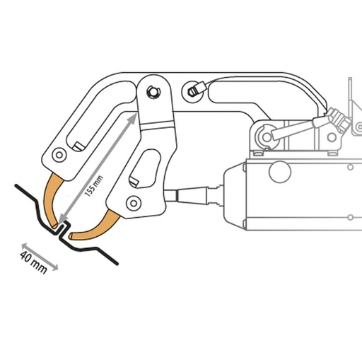 [051638] GYS SPECIALIST NON-INSULATED DIFFICULT-ACCESS C10 ARM