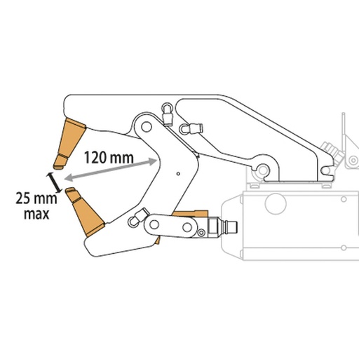 [053649] GYS NON-INSULATED C11 ARM