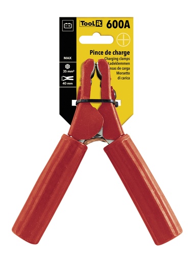 [053779] GYS INSULATED CLAMP 600A - RED - Bulk