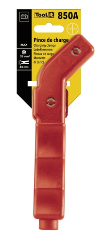 [053816] GYS CURVED INSULATED CLAMP 850A RED - on card