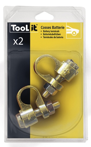 [054400] GYS 2 BATTERY TERMINALS LV (- & +) - BLISTER