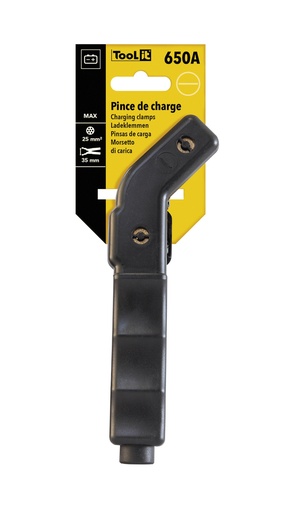 [055544] GYS CURVED INSULATED CLAMP 650A BLACK - on card