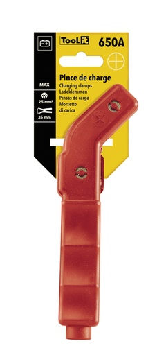 [055551] GYS CURVED INSULATED CLAMP 650A RED - on card