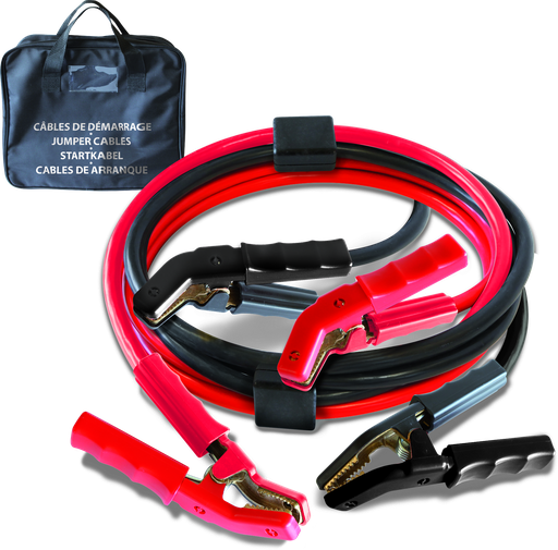 [056619] GYS JUMP LEADS SUPER PRO 1000A (BAG) - INSULATED CLAMPS - Ø50mm² - 2 x 5m