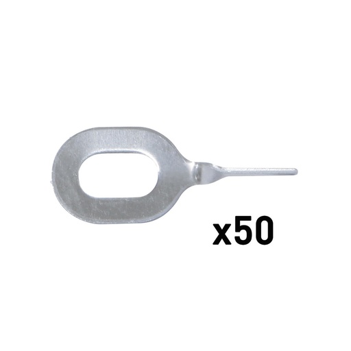 [059542] GYS 50 TWISTED PULLING RINGS Al-SPECIAL THICKNESS 1.0 MM FOR SPO