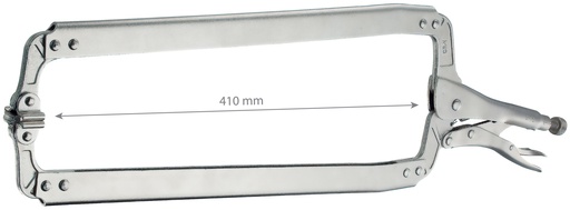 [061347] GYS FLAT-END VICE CLAMP x2 (610mm)