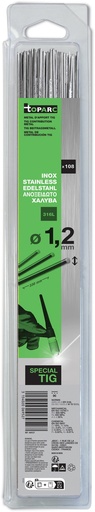 [069527] GYS 108 TIG STAINLESS STEEL RODS (316L) Ø1,2 - 330mm - Blister 0