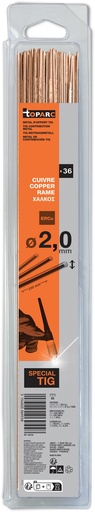 [069558] GYS 36 TIG COPPER RODS (ERCu) Ø2,0 - 330mm - Blister 0,33kg