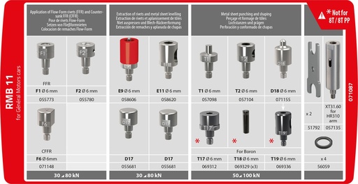 [071063] GYS RMB PP 04 DIE KIT FOR 8T.PP/10T.PP RIVETER (GM)