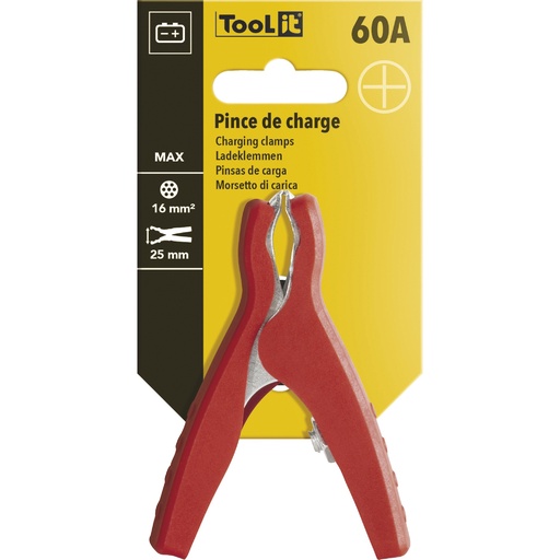 [071896] GYS CHARGING CLAMP 60A-XS RED - on card