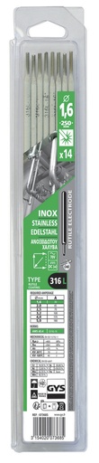 [073685] GYS 14 STAINLESS STEEL ELECTRODES - 316L - Ø1.6 - (BLISTER)