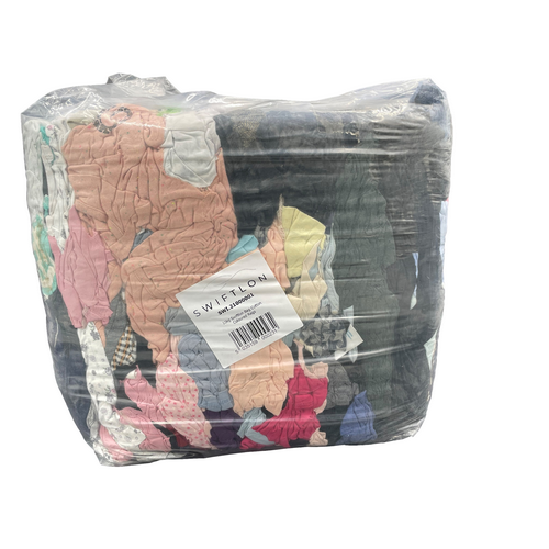 [SWI.21000001] 10kg Swiftlon® Bag Cotton Coloured Rags (Each)