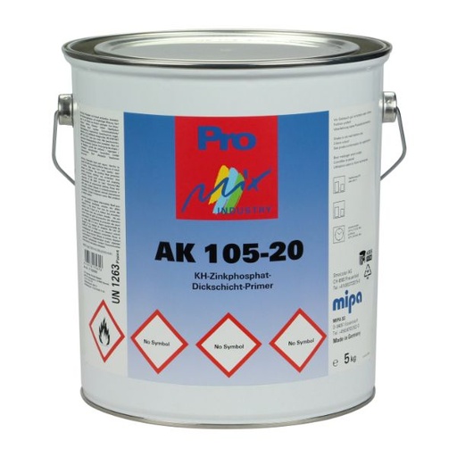 [105517004S] Mipa AK 105-20 Synthetic Zinc Primer RAL 7004 Grey (5LT)