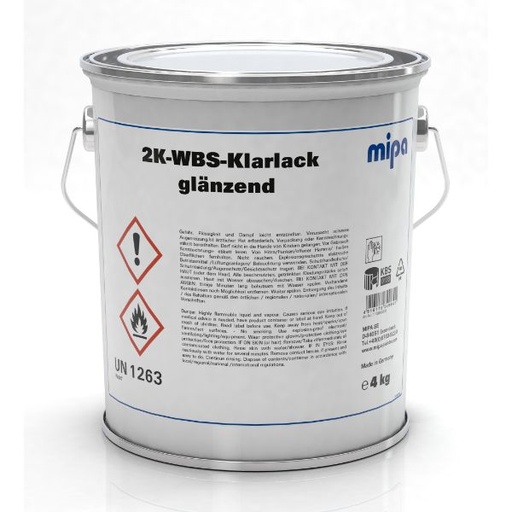 [110850000] Mipa 2K WBS Klarlack (4KG)