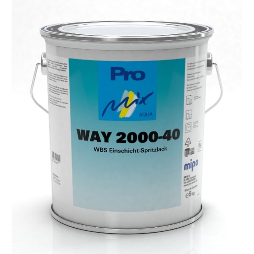 [159180000] Mipa WAY 2000-40 WBS Single-Layer Coat Satin Matt (16KG)