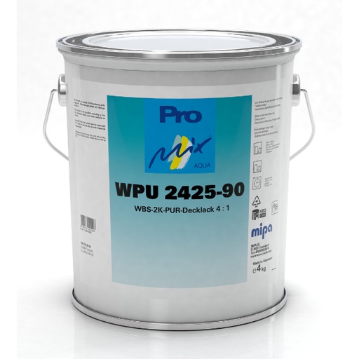 [164150000] Mipa WPU 2425-90 WBS 2K PU Topcoat Gloss (3KG)