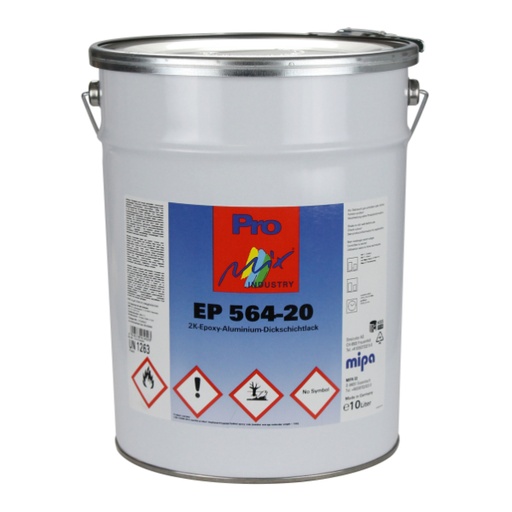 [167010000] Mipa EP 564-20 2K EP Aluminium HB Topcoat (10LT)