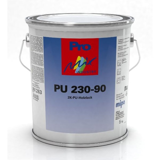 [180250000] Mipa PU 230-90 2K PU Wood Topcoat Gloss 3.8 KG