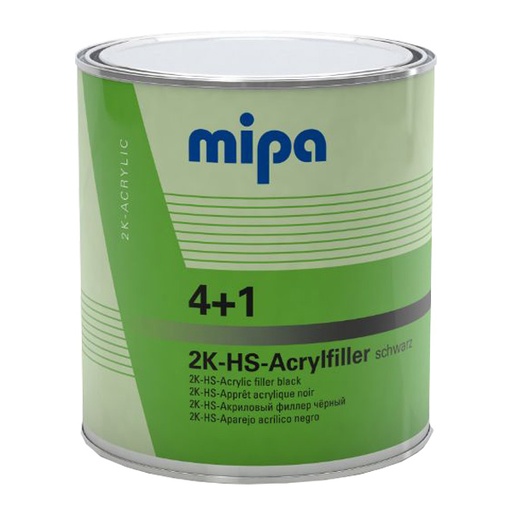 [228510004] Mipa 4+1 Acrylfiller 2K HS Black 1Ltr