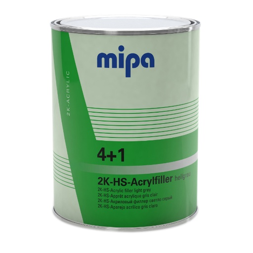 [228540002M] Mipa 4+1 Acrylfiller HS Lt Grey Paddle Suitable (4LT)